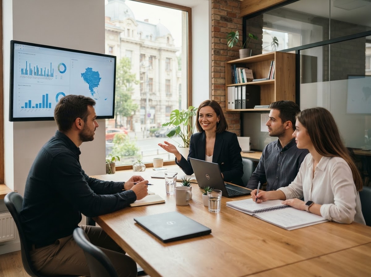 Aridika analyst reviewing predictive risk models and portfolio data